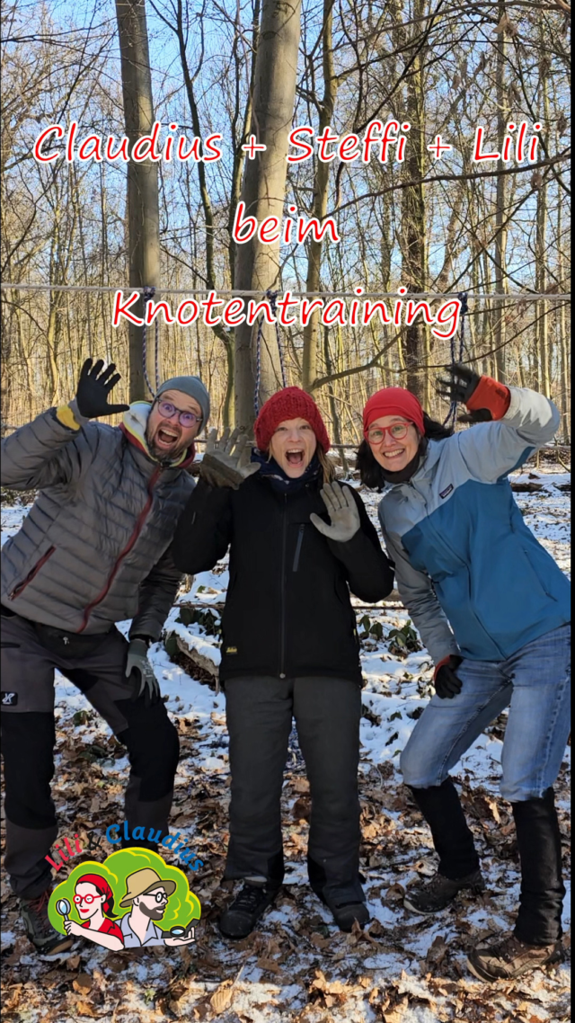 Das war so schön in der letzten Woche, dass wir uns gedacht haben so ein #teamtreffen mit Lili, Steffi und Claudius im Wald wäre doch klasse und dann könnte man ja auch direkt ein paar #knoten für unsere #seilbruecken üben. Gesagt, getan, es war klasse.